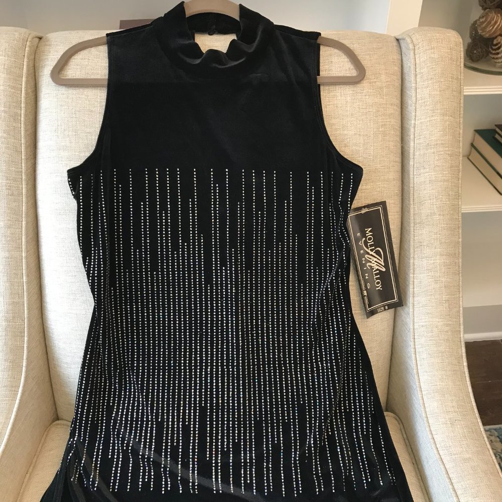 Black Evening Gown by Molly Malloy NWT.
